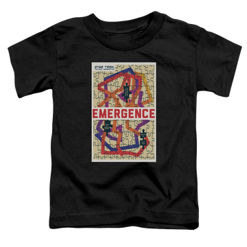 Black toddler t-shirt with Star Trek The Next Generation Tng Season 7 Episode 23 graphic