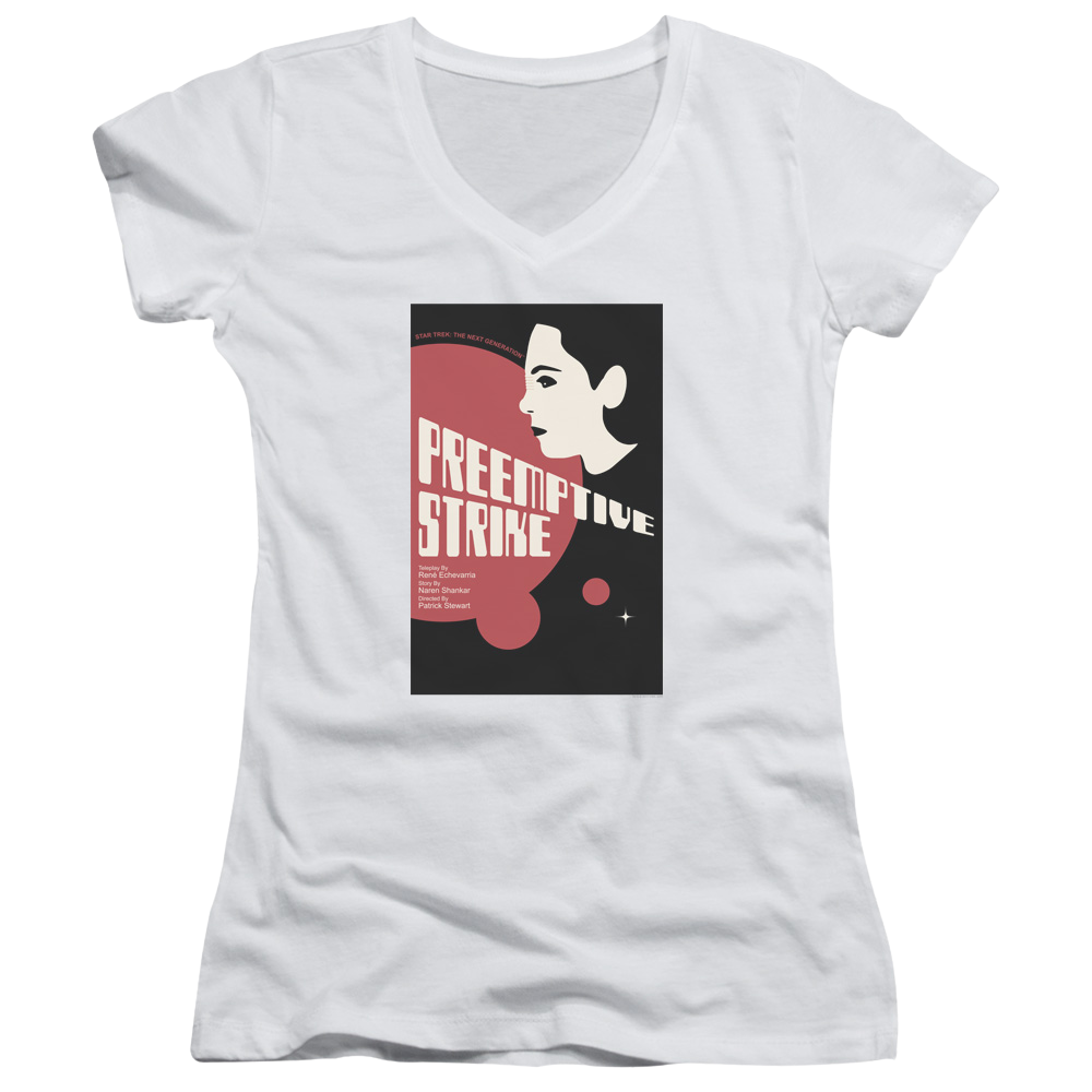 Star Trek The Next Generation Tng Season 7 Episode 24 - Juniors V-Neck T-Shirt Juniors V-Neck T-Shirt Star Trek   