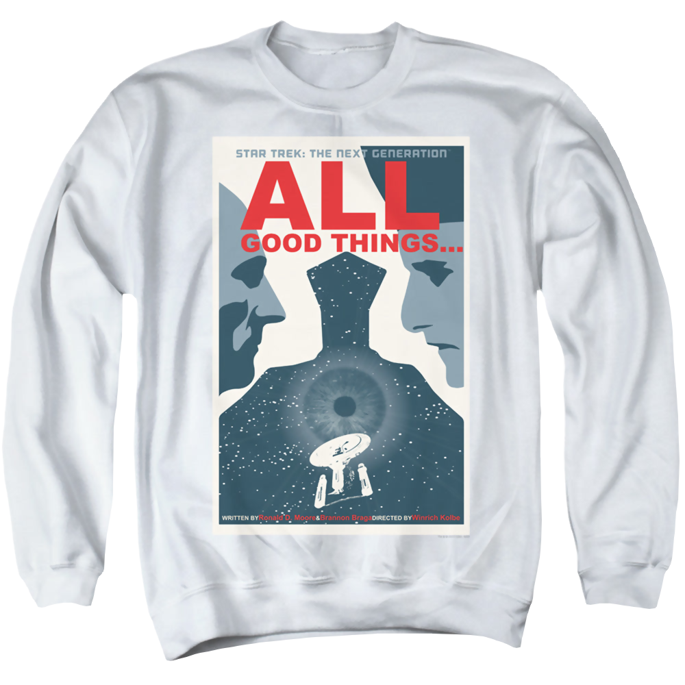 Star Trek The Next Generation Tng S7 Ep25 - Men's Crewneck Sweatshirt Men's Crewneck Sweatshirt Star Trek   
