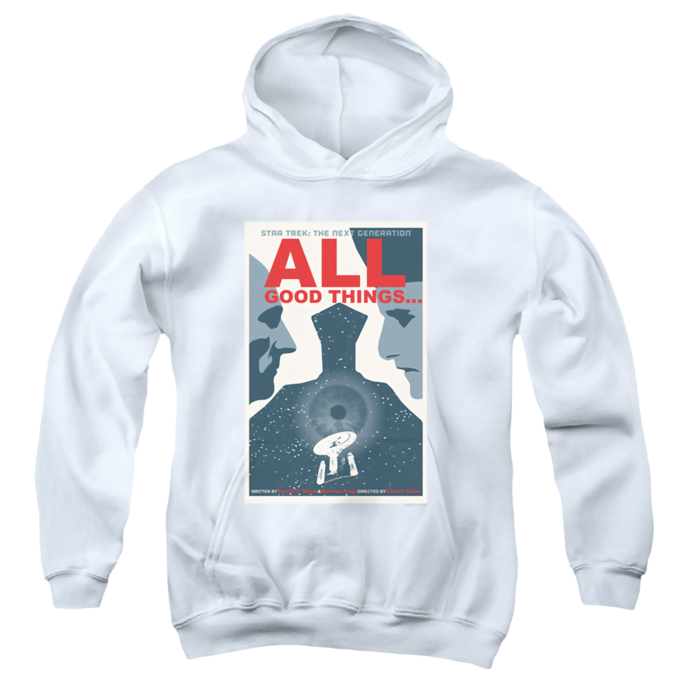 Star Trek The Next Generation Tng Season 7 Episode 25 - Youth Hoodie Youth Hoodie (Ages 8-12) Star Trek   