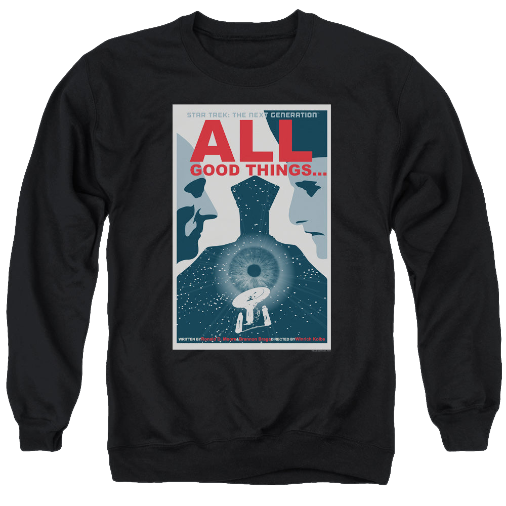 Star Trek The Next Generation Tng S7 Ep25 - Men's Crewneck Sweatshirt Men's Crewneck Sweatshirt Star Trek   