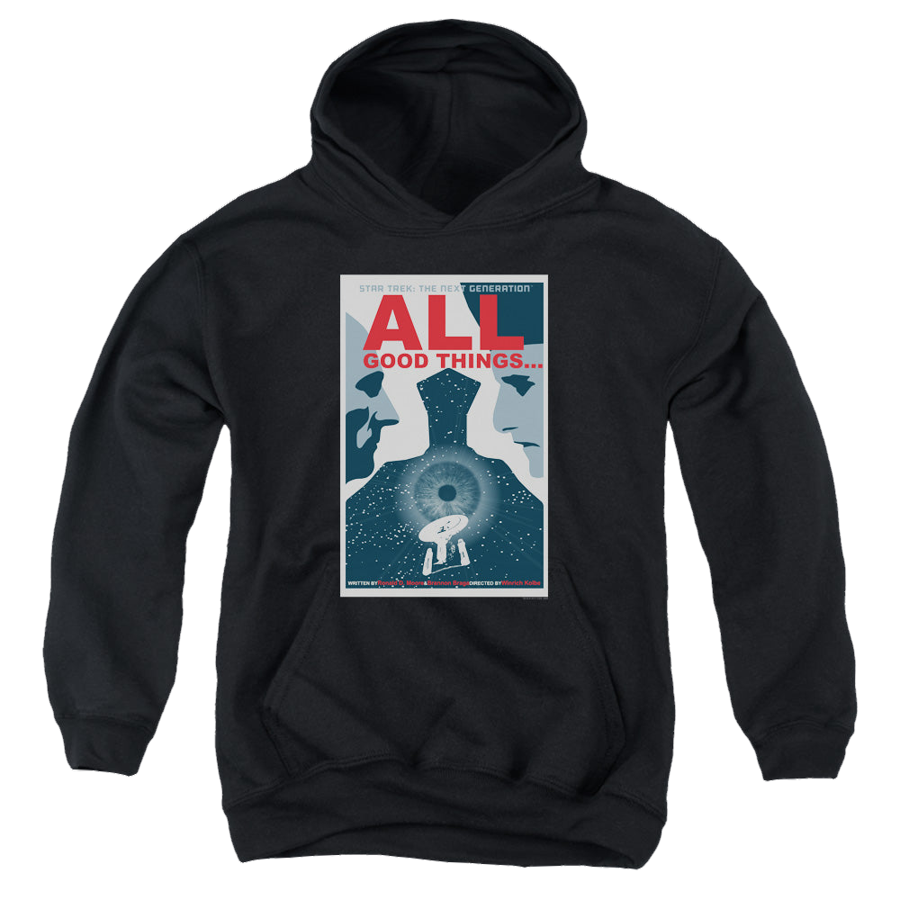 Star Trek The Next Generation Tng Season 7 Episode 25 - Youth Hoodie Youth Hoodie (Ages 8-12) Star Trek   