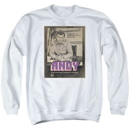 Andy Griffith Show Andy - Men's Crewneck Sweatshirt Men's Crewneck Sweatshirt Andy Griffith Show   