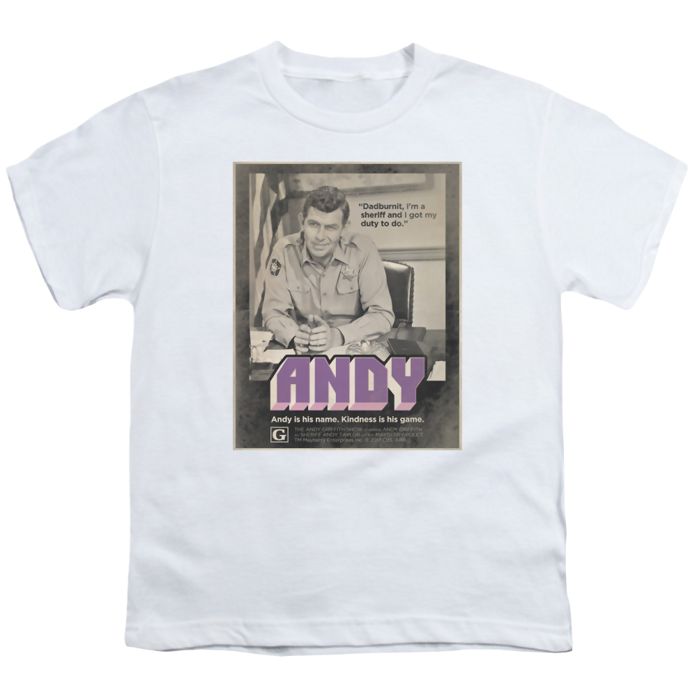 Andy Griffith Show Andy - Youth T-Shirt (Ages 8-12) Youth T-Shirt (Ages 8-12) Andy Griffith Show   