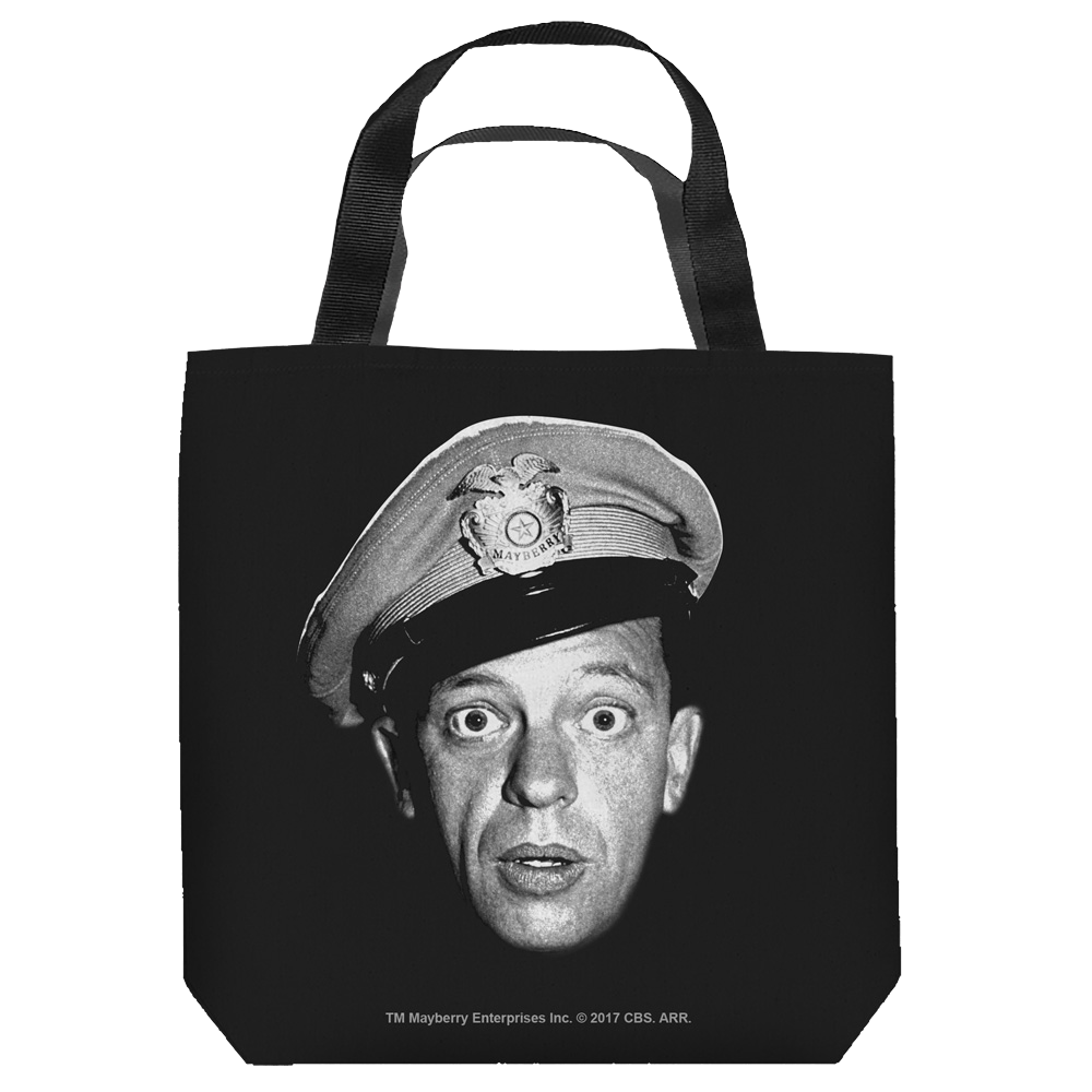 Andy Griffith Show Barney Head - Tote Bag Tote Bags Andy Griffith Show   