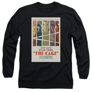 Black men's long sleeve t-shirt with Star Trek The Original Series Tos Episode 80 graphic