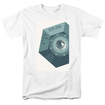 White men's regular fit t-shirt with Star Trek The Next Generation Tng Season 6 Episode 9 graphic