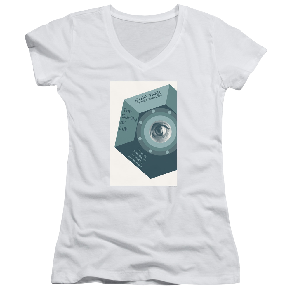 Star Trek The Next Generation Tng Season 6 Episode 9 - Juniors V-Neck T-Shirt Juniors V-Neck T-Shirt Star Trek   