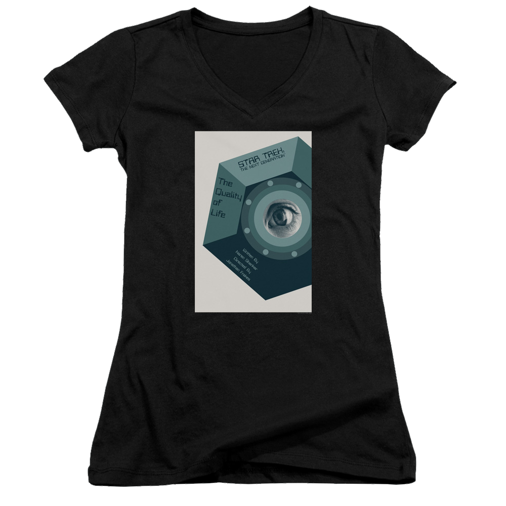 Star Trek The Next Generation Tng Season 6 Episode 9 - Juniors V-Neck T-Shirt Juniors V-Neck T-Shirt Star Trek   