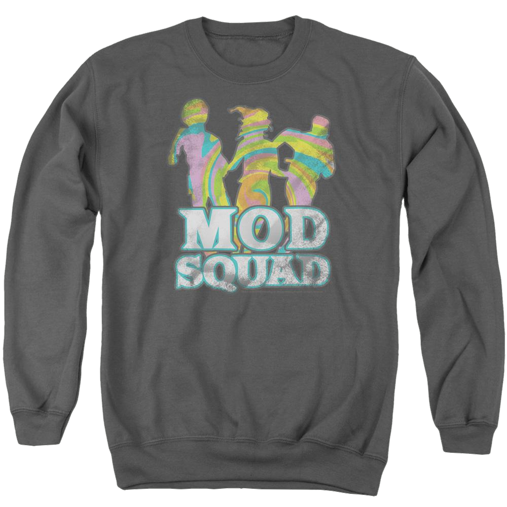 Mod Squad Mod Squad Run Groovy Men's Crewneck Sweatshirt Men's Crewneck Sweatshirt Mod Squad   