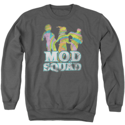 Mod Squad Mod Squad Run Groovy Men's Crewneck Sweatshirt Men's Crewneck Sweatshirt Mod Squad   