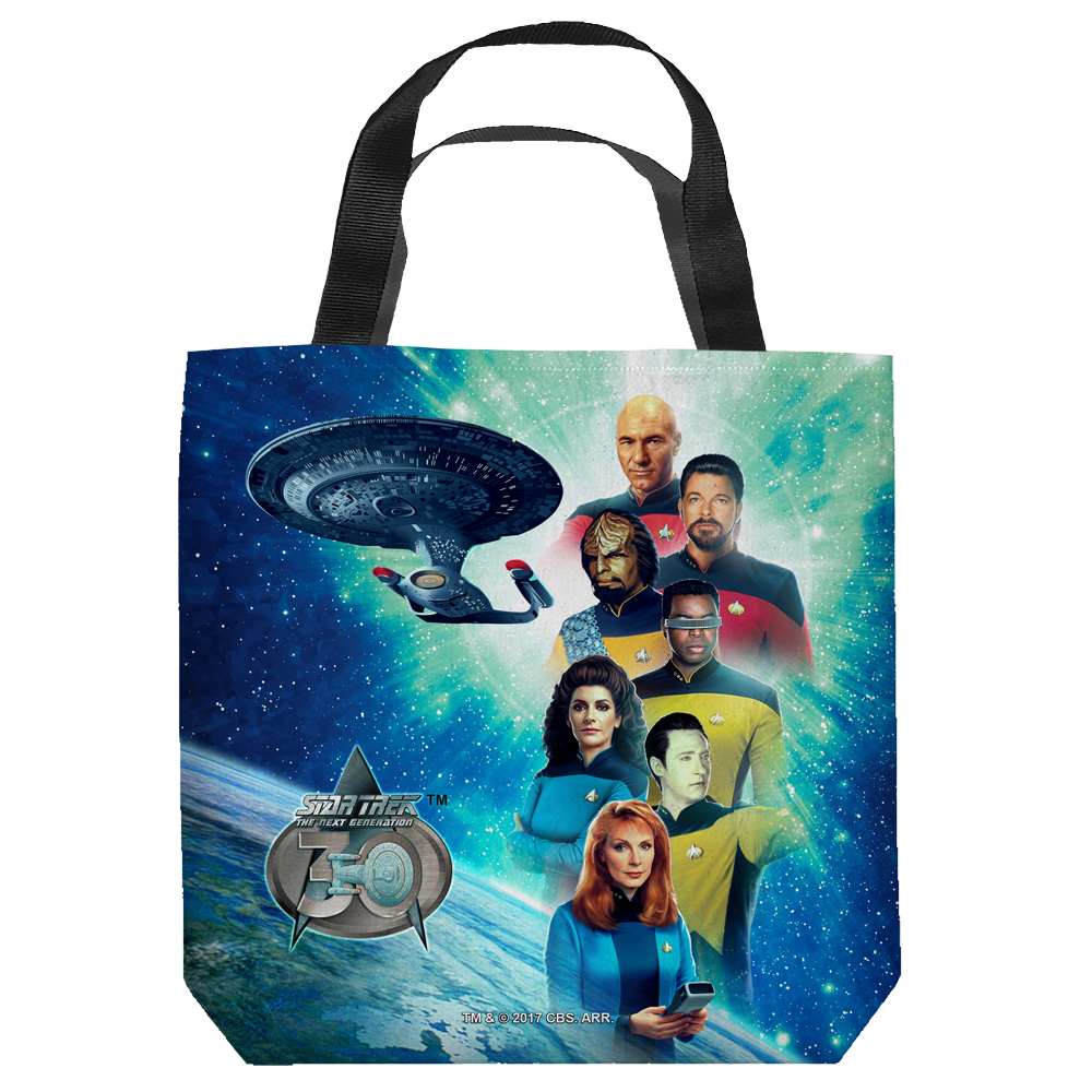 Star Trek The Next Generation 30 Crew - Tote Bag Tote Bags Star Trek   