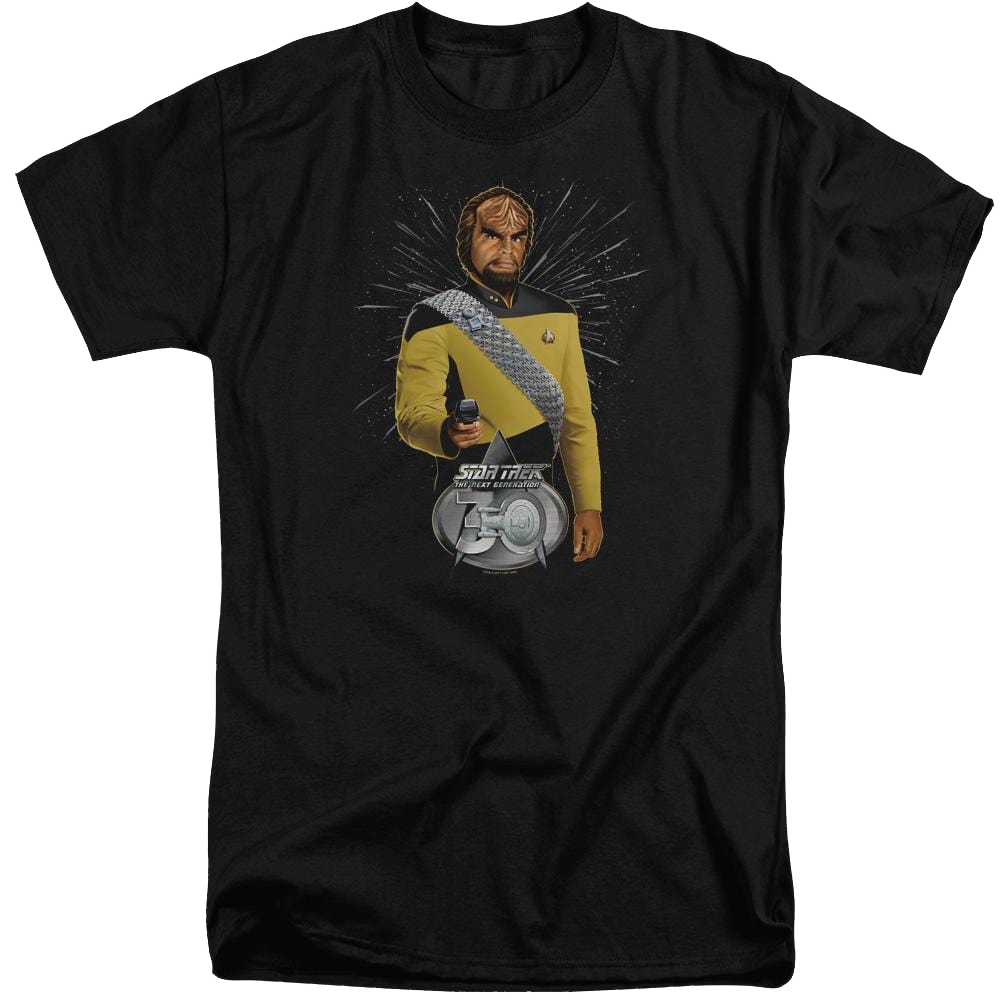 Star Trek Worf 30 Men's Tall Fit T-Shirt Men's Tall Fit T-Shirt Star Trek   