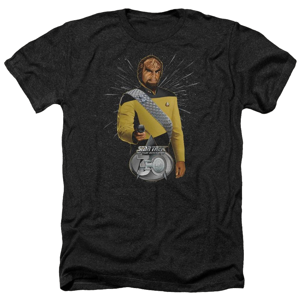 Star Trek Worf 30 Men's Heather T-Shirt Men's Heather T-Shirt Star Trek   