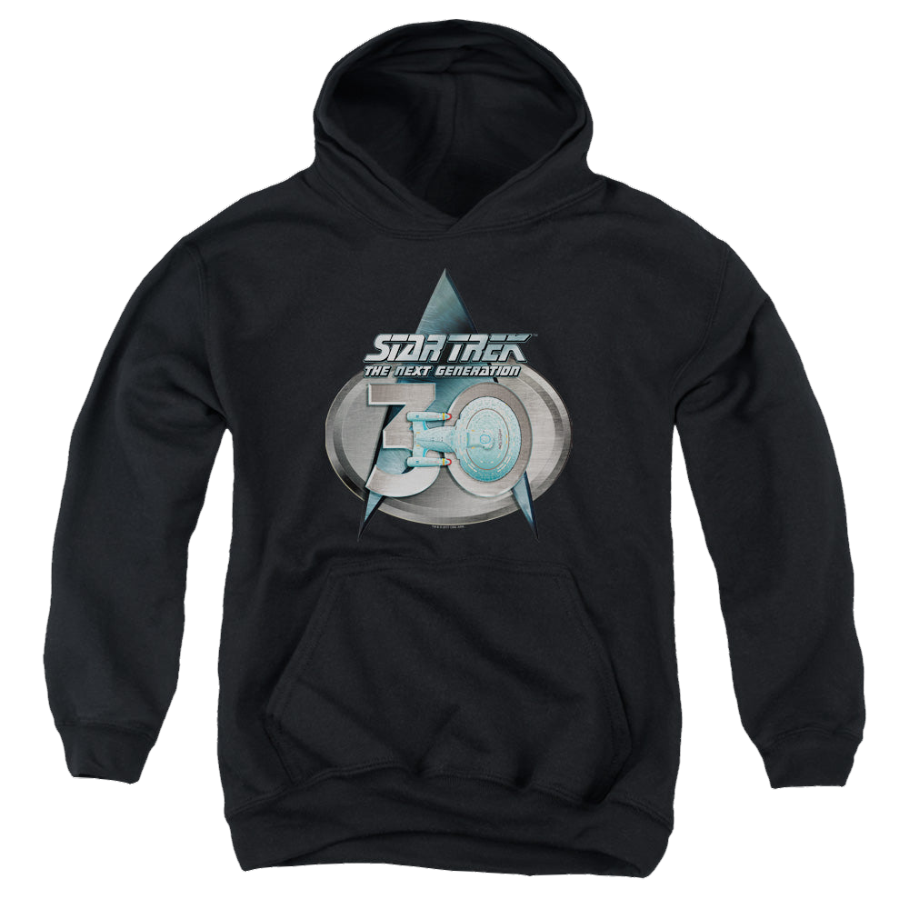 Star Trek The Next Generation Tng 30 Logo - Youth Hoodie Youth Hoodie (Ages 8-12) Star Trek   