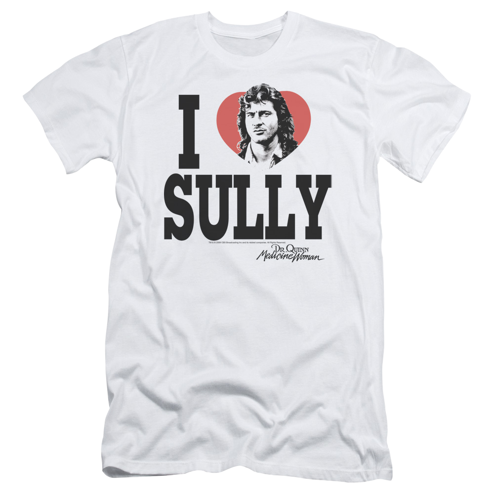 Dr. Quinn, Medicine Woman I Heart Sully - Men's Slim Fit T-Shirt Men's Slim Fit T-Shirt Dr. Quinn Medicine Woman   