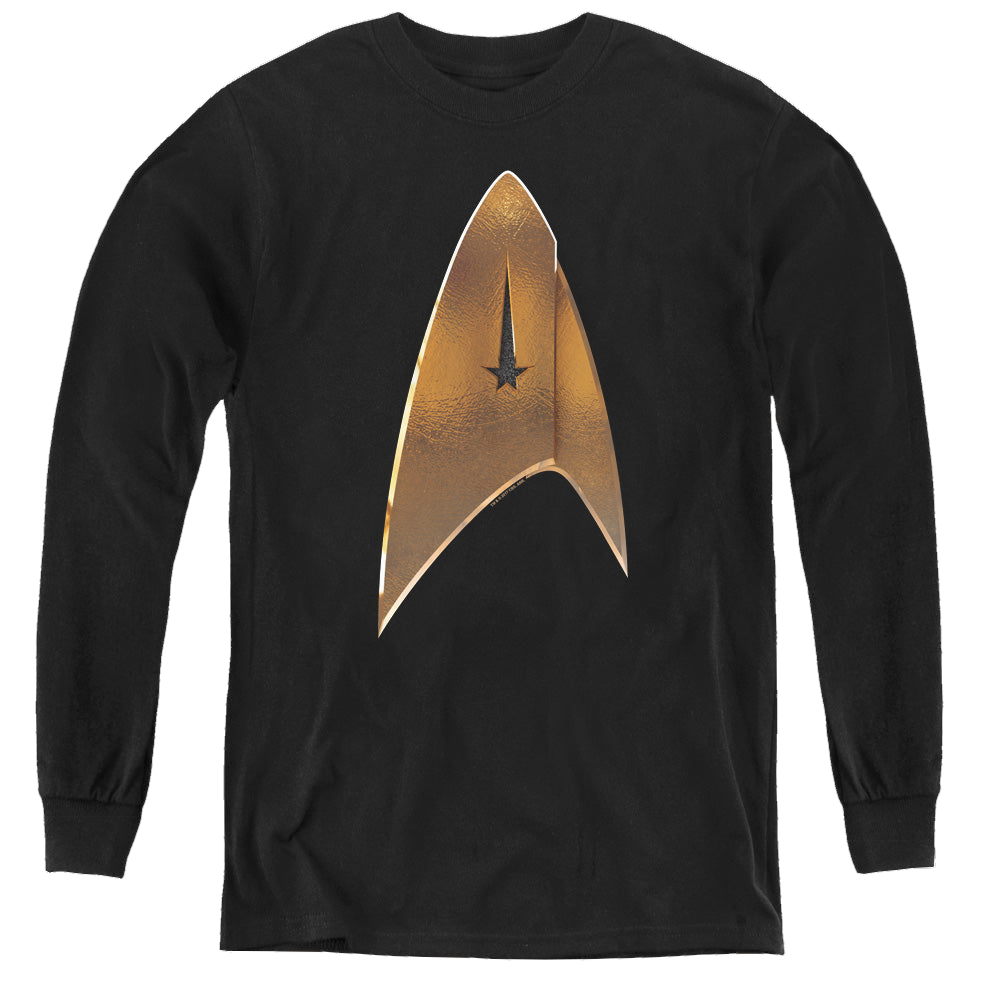 Star Trek Discovery Command Shield - Youth Long Sleeve T-Shirt Youth Long Sleeve T-Shirt Star Trek   