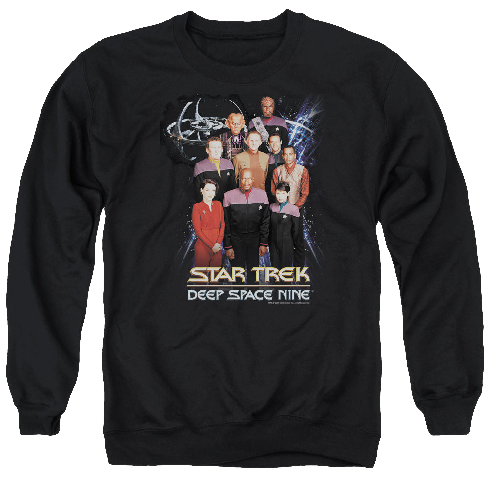 Star Trek Deep Space Nine Ds9 Crew - Men's Crewneck Sweatshirt Men's Crewneck Sweatshirt Star Trek   