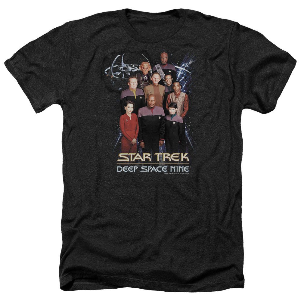 Star Trek Deep Space Nine Ds9 Crew - Men's Heather T-Shirt Men's Heather T-Shirt Star Trek   