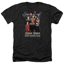 Star Trek Deep Space Nine Ds9 Crew - Men's Heather T-Shirt Men's Heather T-Shirt Star Trek   