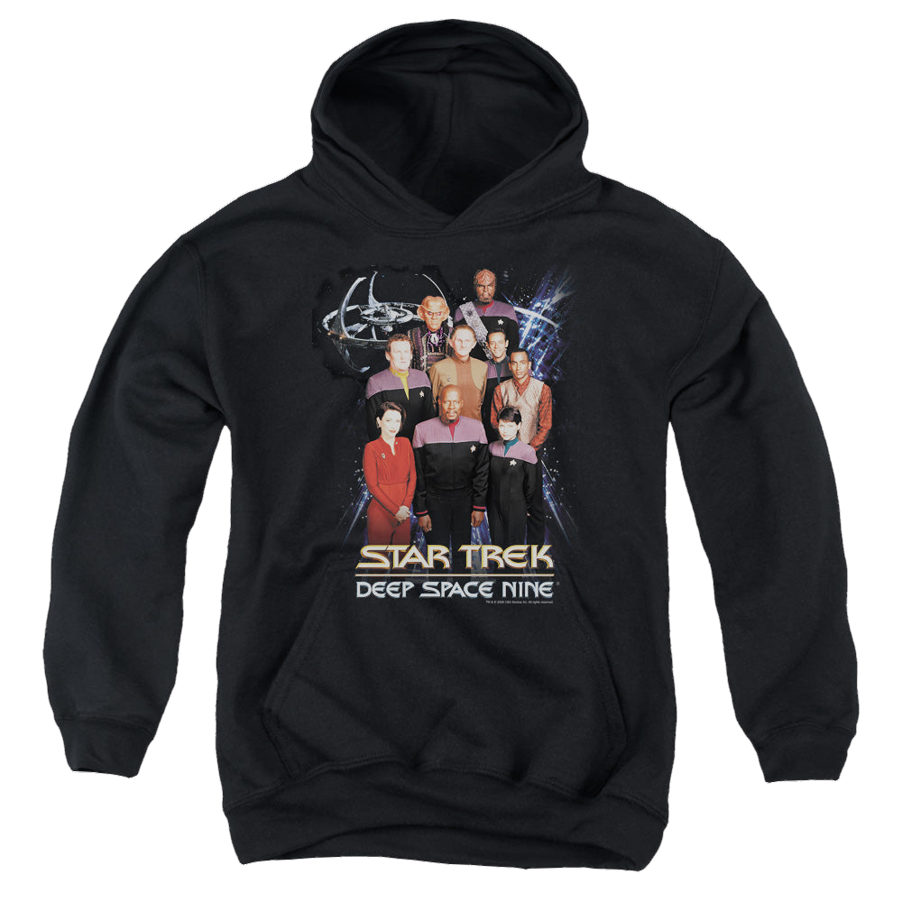 Star Trek Deep Space Nine Ds9 Crew - Youth Hoodie Youth Hoodie (Ages 8-12) Star Trek   
