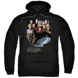 Star Trek Voyager Crew Pullover Hoodie Pullover Hoodie Star Trek   