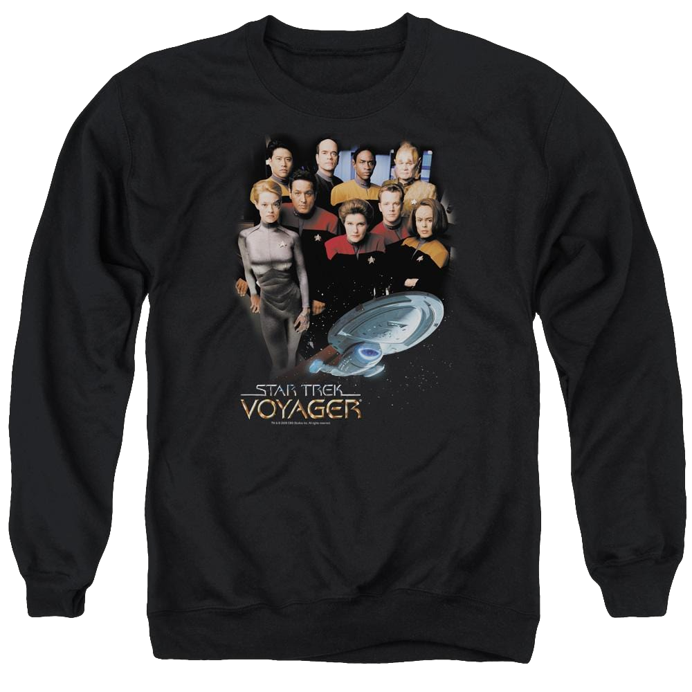 Star Trek Voyager Crew Men's Crewneck Sweatshirt Men's Crewneck Sweatshirt Star Trek   