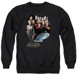 Star Trek Voyager Crew Men's Crewneck Sweatshirt Men's Crewneck Sweatshirt Star Trek   