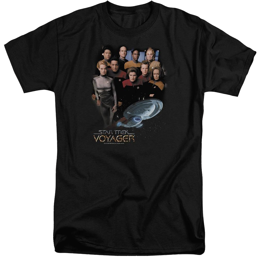 Star Trek Voyager Crew Men's Tall Fit T-Shirt Men's Tall Fit T-Shirt Star Trek   