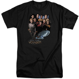 Star Trek Voyager Crew Men's Tall Fit T-Shirt Men's Tall Fit T-Shirt Star Trek   