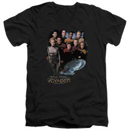 Star Trek Voyager Crew Men's V-Neck T-Shirt Men's V-Neck T-Shirt Star Trek   