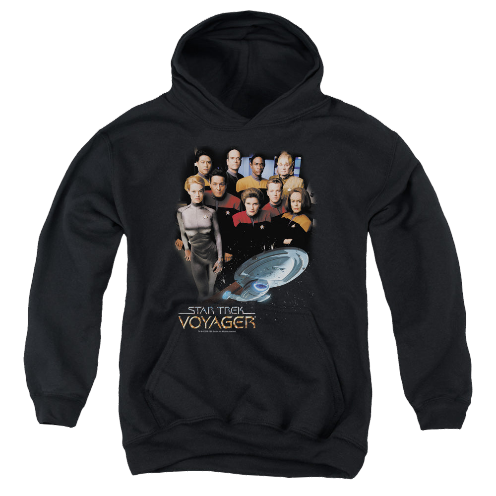 Star Trek Voyager Voyager Crew - Youth Hoodie Youth Hoodie (Ages 8-12) Star Trek   