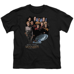 Star Trek Voyager Voyager Crew - Youth T-Shirt Youth T-Shirt (Ages 8-12) Star Trek   