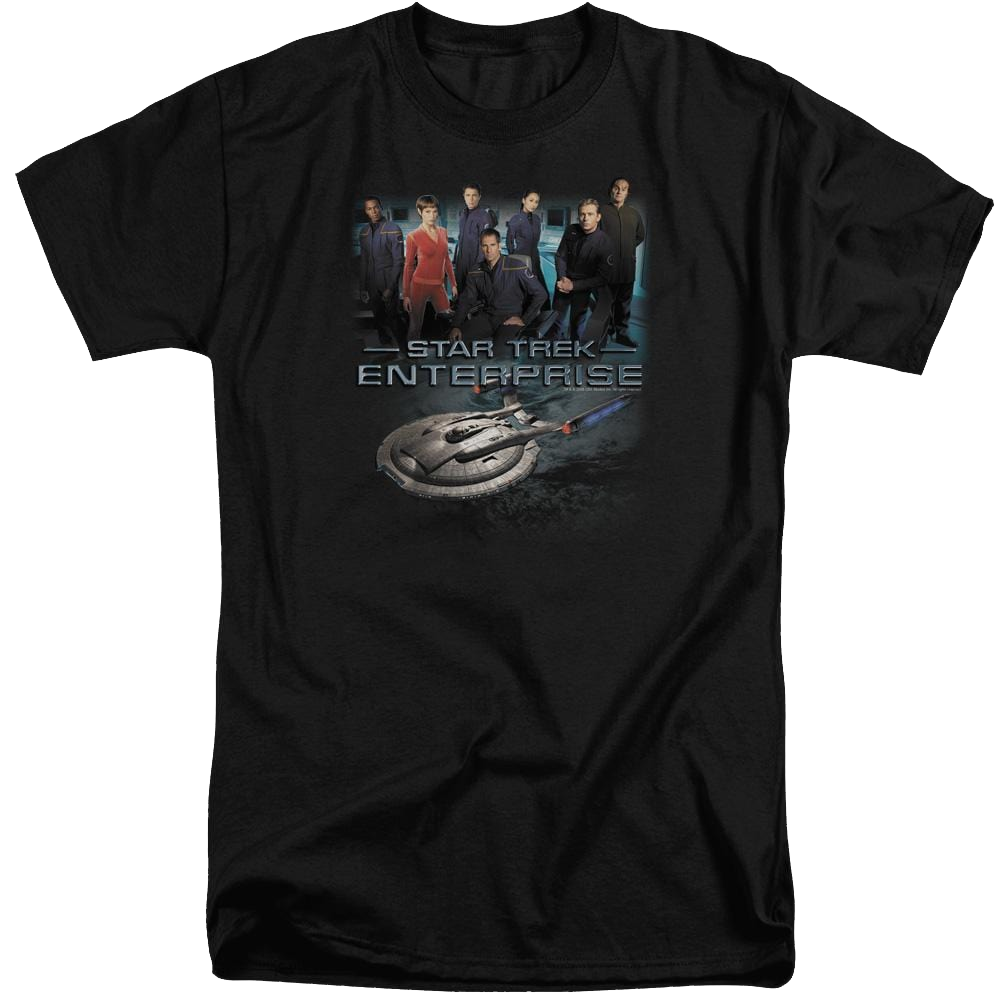 Star Trek Enterprise Crew Men's Tall Fit T-Shirt Men's Tall Fit T-Shirt Star Trek   