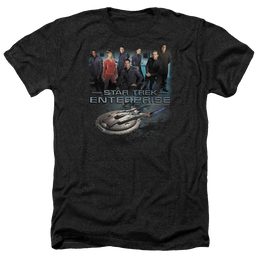 Star Trek Enterprise Crew Men's Heather T-Shirt Men's Heather T-Shirt Star Trek   