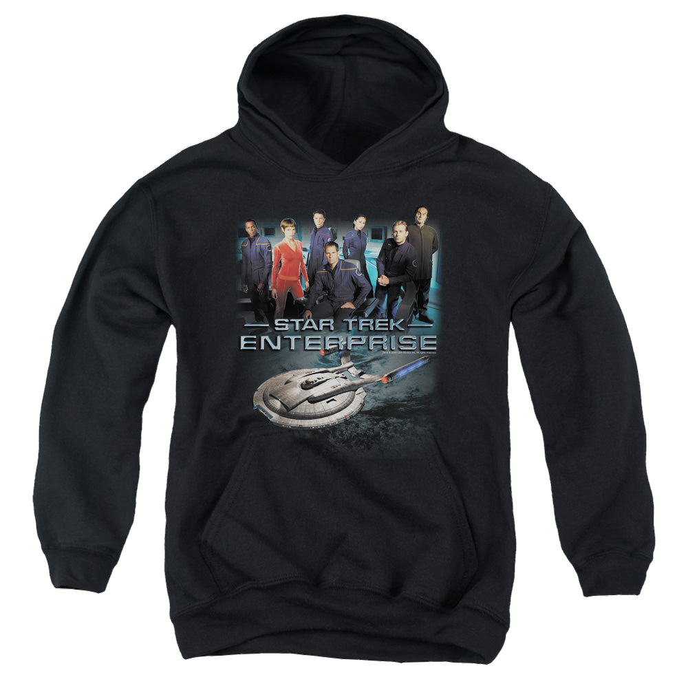 Star Trek Enterprise Enterprise Crew - Youth Hoodie Youth Hoodie (Ages 8-12) Star Trek   