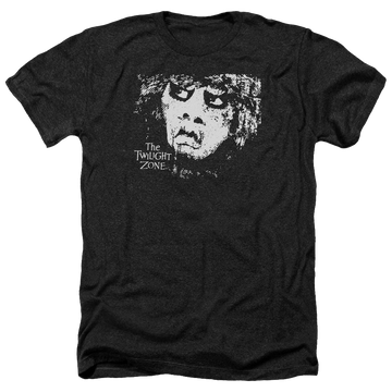 Charcoal men's heather t-shirt with The Twilight Zone Winger graphic
