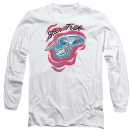 Star Trek Trek Airbrush Men's Long Sleeve T-Shirt Men's Long Sleeve T-Shirt Star Trek   