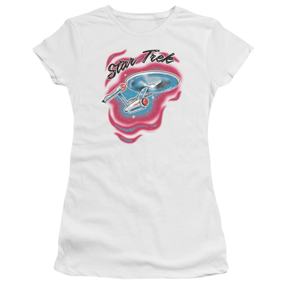 Star Trek Trek Airbrush Juniors T-Shirt Juniors T-Shirt Star Trek   