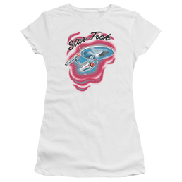 Star Trek Trek Airbrush Juniors T-Shirt Juniors T-Shirt Star Trek   