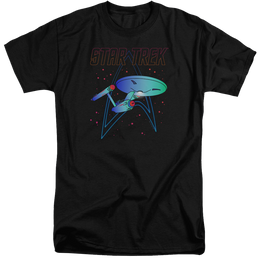 Star Trek Neon Trek Men's Tall Fit T-Shirt Men's Tall Fit T-Shirt Star Trek   