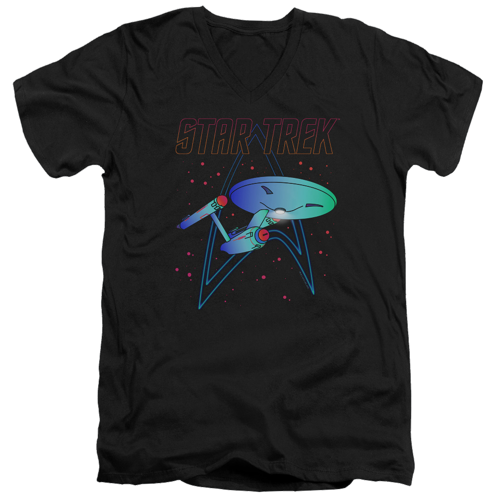 Star Trek Neon Trek Men's V-Neck T-Shirt Men's V-Neck T-Shirt Star Trek   