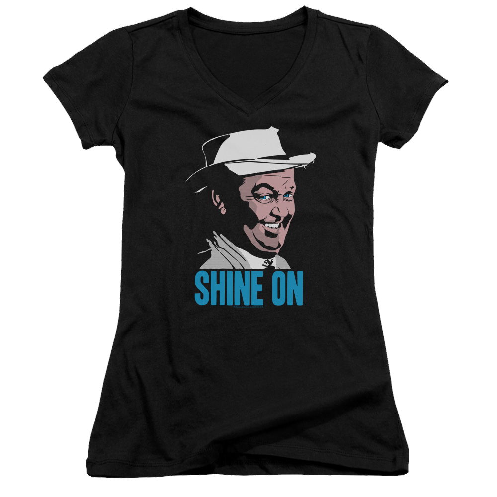 Andy Griffith Shine On - Juniors V-Neck T-Shirt Juniors V-Neck T-Shirt Andy Griffith Show   