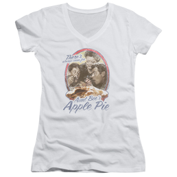 Andy Griffith Apple Pie - Juniors V-Neck T-Shirt Juniors V-Neck T-Shirt Andy Griffith Show   