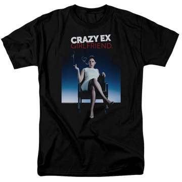 Black men's regular fit t-shirt with Crazy Ex-Girlfriend Crazy Ex Girlfriend graphic