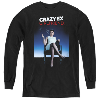 Black youth long sleeve t-shirt with Crazy Ex-Girlfriend Crazy Ex Girlfriend graphic