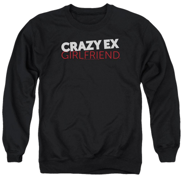 Black men's crewneck sweatshirt with Crazy Ex-Girlfriend Crazy Ex Girlfriend graphic