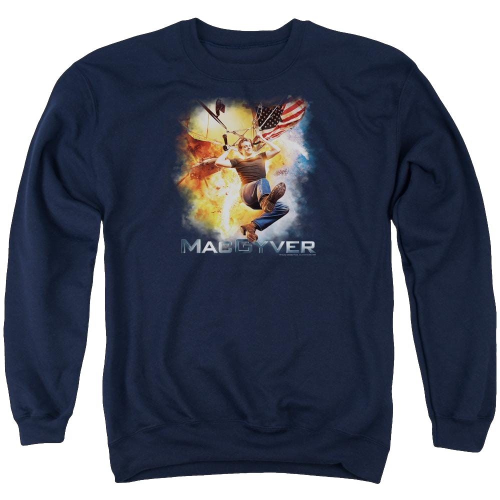 Macgyver Macgyver - Men's Crewneck Sweatshirt Men's Crewneck Sweatshirt MacGyver   