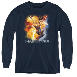 Macgyver Macgyver - Youth Long Sleeve T-Shirt Youth Long Sleeve T-Shirt MacGyver   