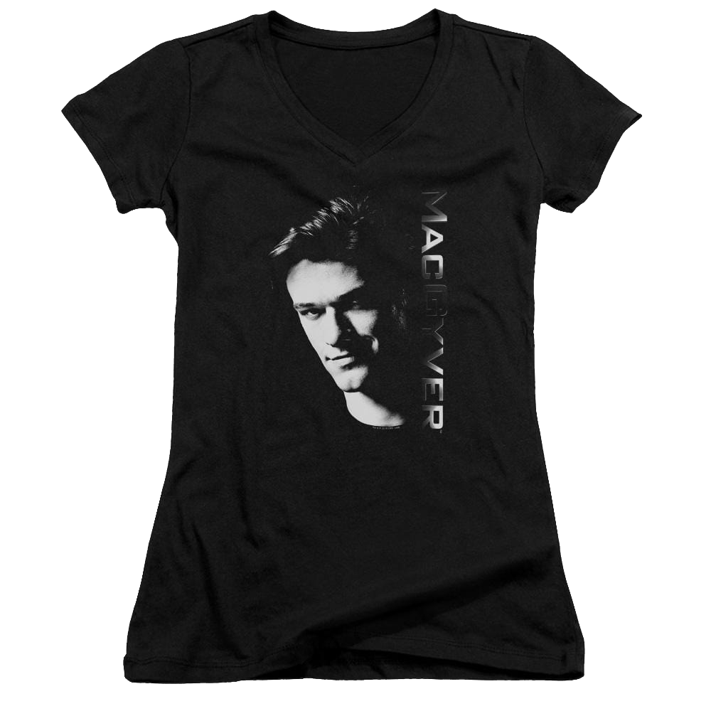 Macgyver Macgyver - Juniors V-Neck T-Shirt Juniors V-Neck T-Shirt MacGyver   